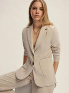 Emme Marella Blazer in velluto a coste Bino Donna Bianco Sporco - Santangelo