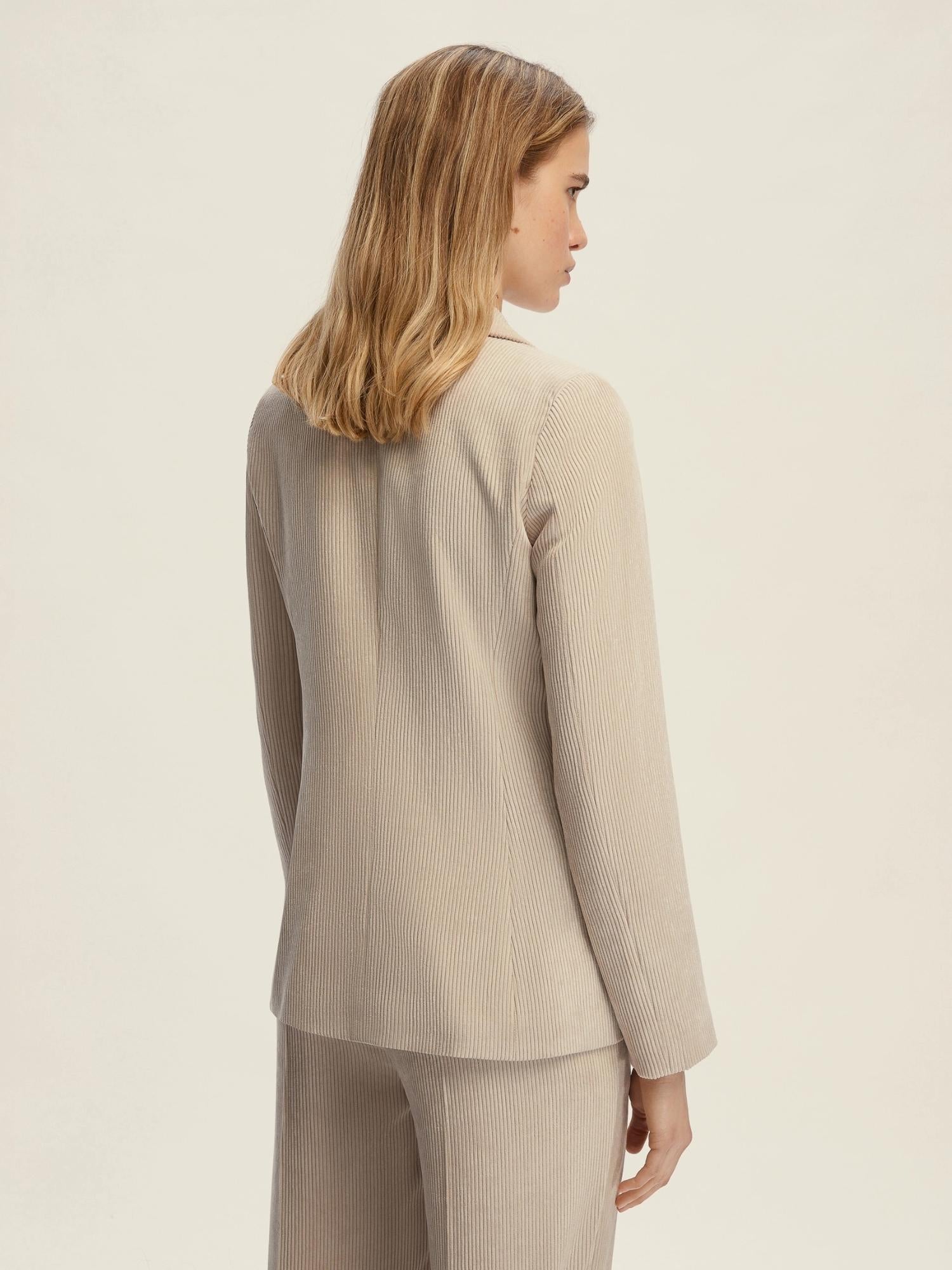 Emme Marella Blazer in velluto a coste Bino Donna Bianco Sporco - Santangelo