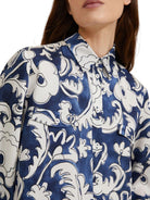 Emme Marella Camicia Donna Morena Blu Fiore - Santangelo