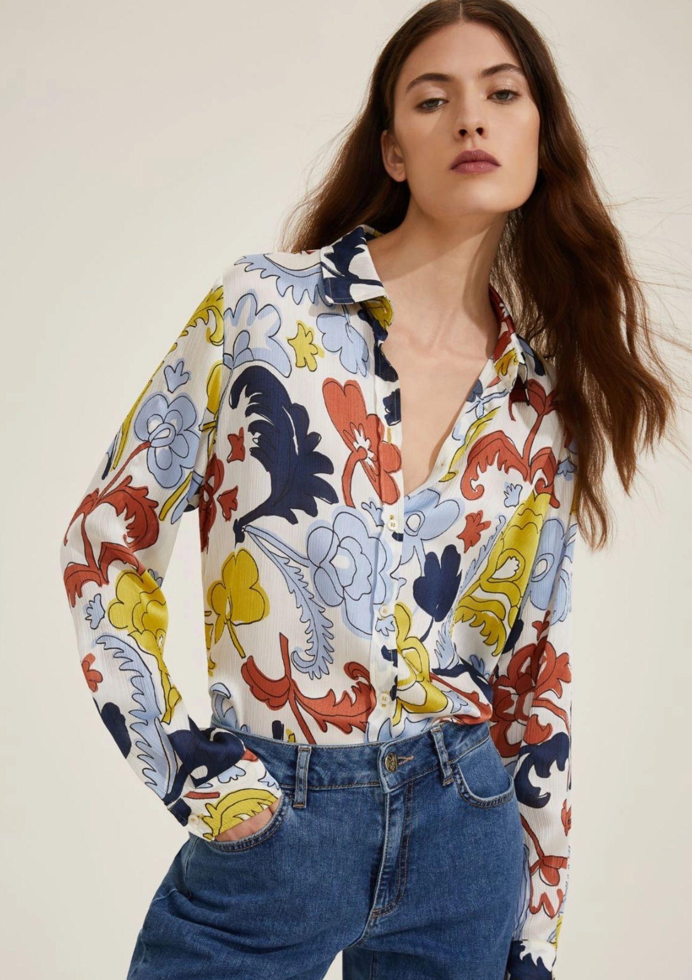 Emme Marella Camicia Donna Morena Giallo Fiore - Santangelo