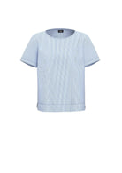 Emme Marella Camicia Maracas Bianca Righe Azzurre - Santangelo