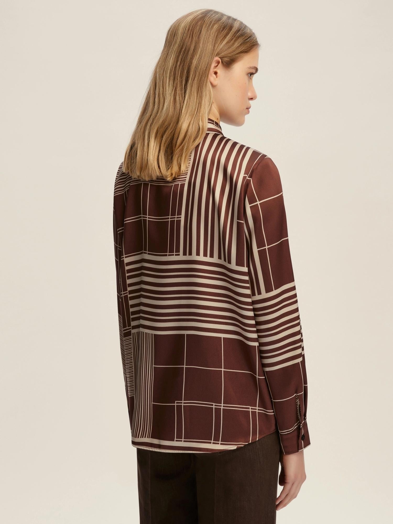 EMME MARELLA Emme Marella Camicia semi aderente in twill Biagio Donna Bordeaux Camicia