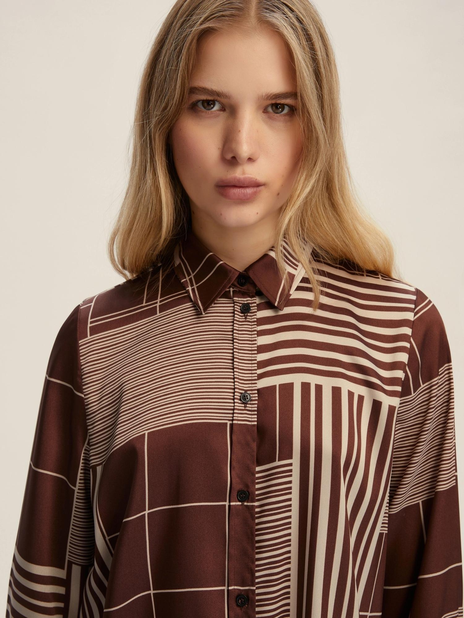 EMME MARELLA Emme Marella Camicia semi aderente in twill Biagio Donna Bordeaux Camicia