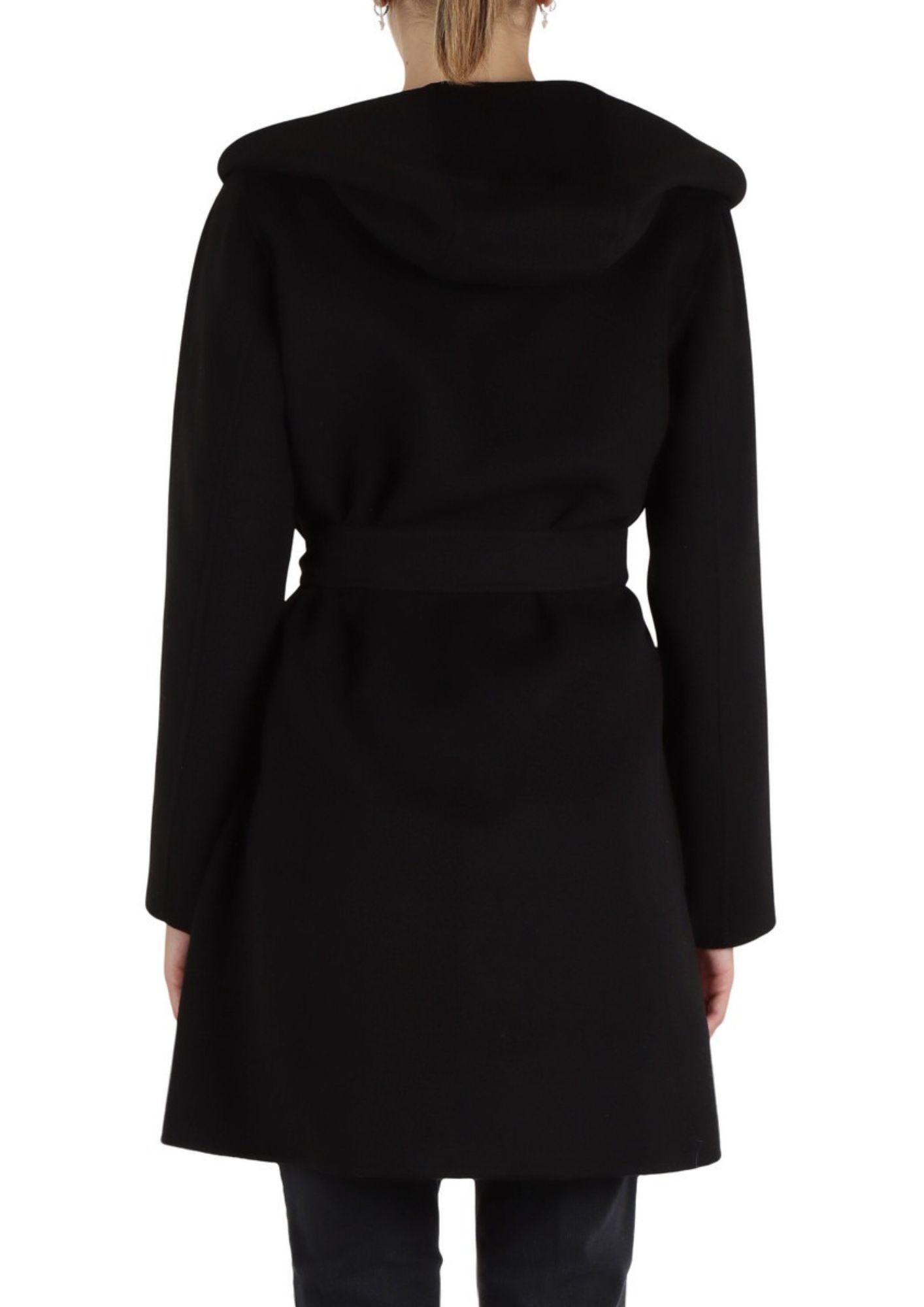 EMME MARELLA Emme Marella CAppotto Donna Oblato Nero Cappotto