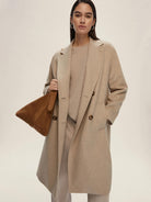 EMME MARELLA Emme Marella Cappotto doppiopetto Roll Donna Bianco sporco Cappotto