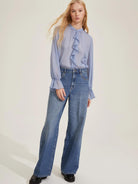 Emme Marella Denim con borchie Adorno Donna Blu - Santangelo