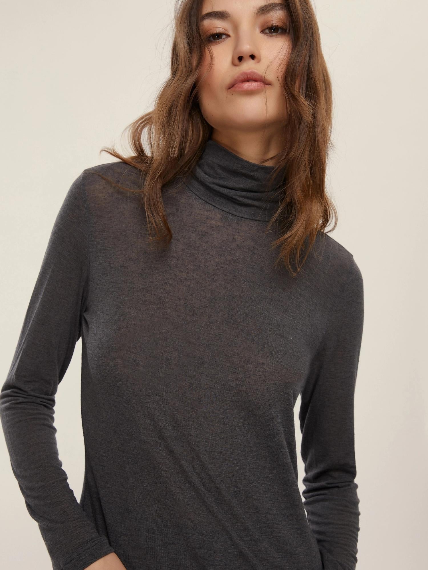 EMME MARELLA Emme Marella Dolcevita in misto cashmere Ruggito Donna Grigio scuro Dolcevita