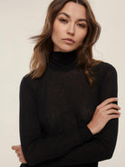 EMME MARELLA Emme Marella Dolcevita in misto cashmere Ruggito Donna Nero Dolcevita