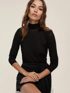 EMME MARELLA Emme Marella Dolcevita in misto cashmere Ruggito Donna Nero Dolcevita