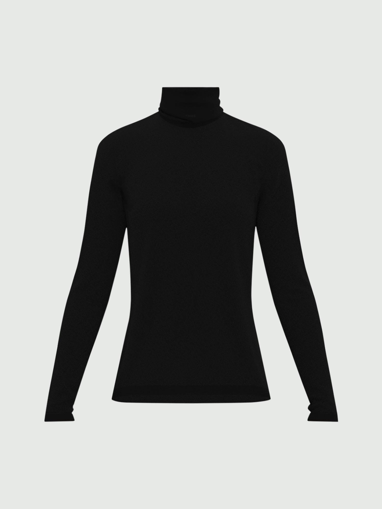 EMME MARELLA Emme Marella Dolcevita in misto cashmere Ruggito Donna Nero Dolcevita