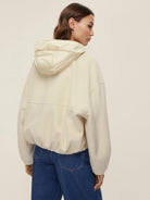 EMME MARELLA Emme Marella Giacca bomber con cappuccio Eritea Donna Panna Giubbino