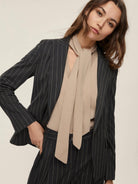 EMME MARELLA Emme Marella Giacca femminile in stuoia Dear Donna Nero bianco Giacca