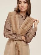 EMME MARELLA Emme Marella Gilet con cintura Formosa Donna Beige Smanicato