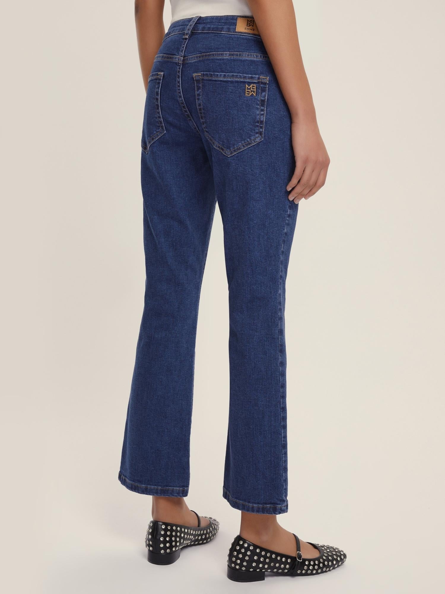 EMME MARELLA Emme Marella Jeans flare aderente cropped Ibisco Donna Blu Jeans