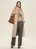 Emme Marella Novella Women's Camel Lurex Boxy Sweater