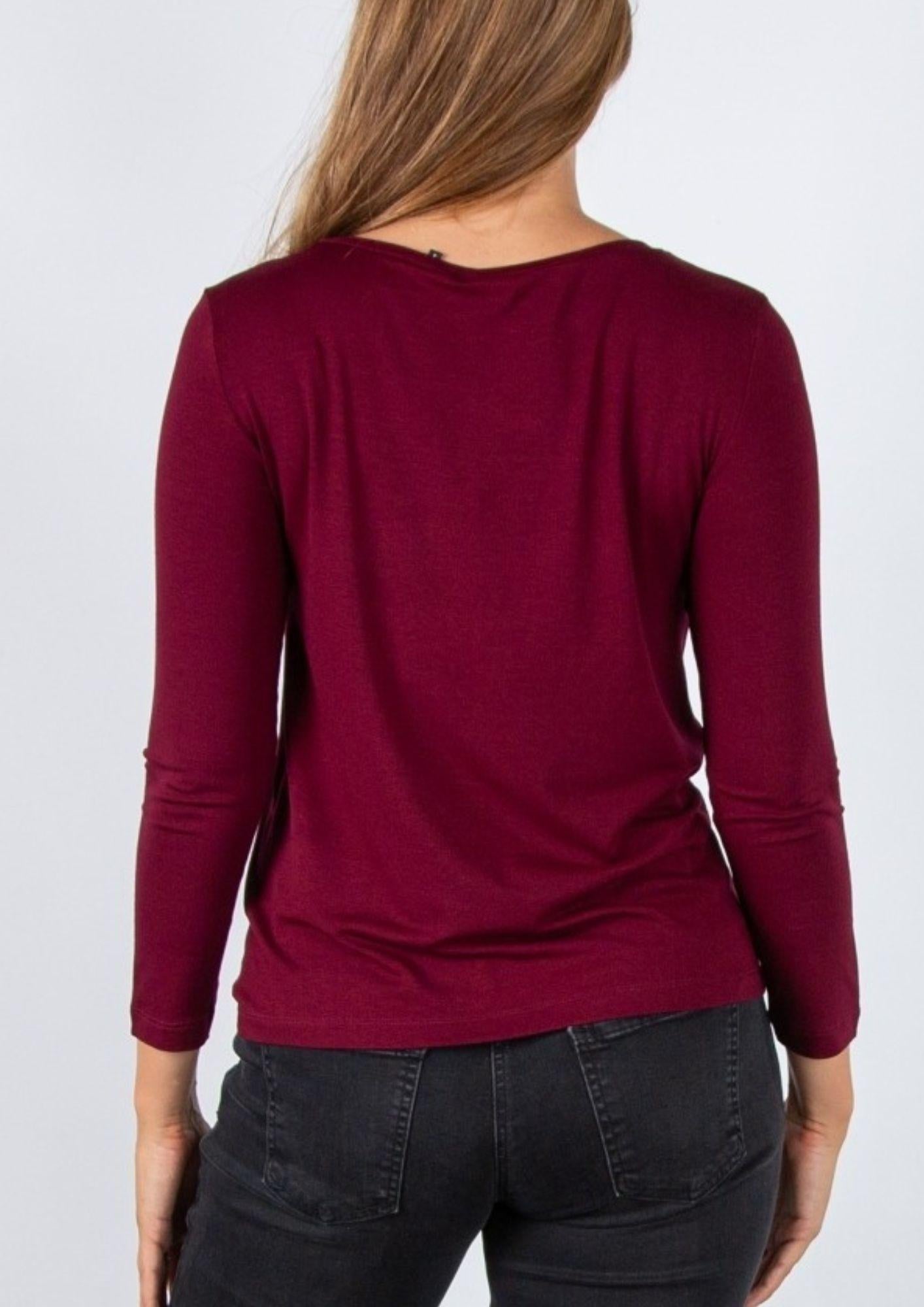 Emme Marella Maglia Donna Polpo Bordeaux - Santangelo