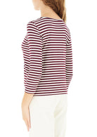 Emme Marella Maglia Donna Polpo Bordeaux Righe - Santangelo
