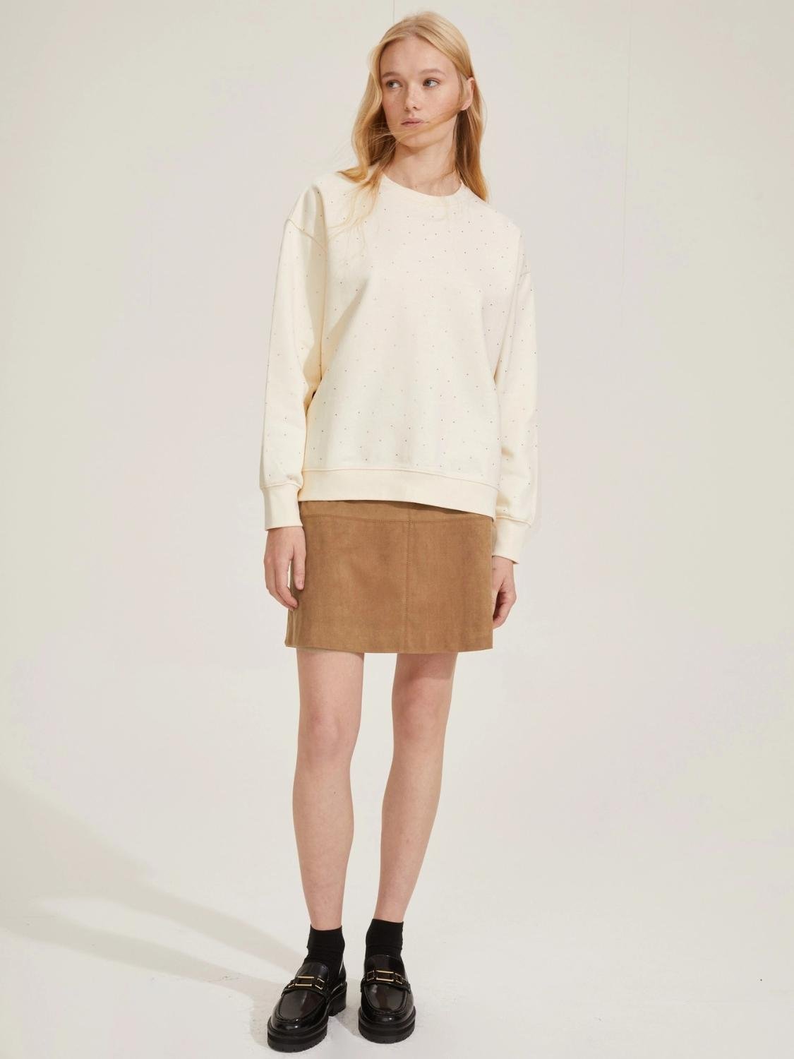 Emme Marella Mini gonna Bolivar Donna Tabacco - Santangelo