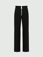 Emme Marella Pantalone con doppia cintura Firenze Donna Nero - Santangelo