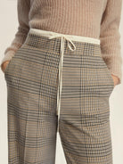 Emme Marella Pantalone con doppia cintura Firenze Donna Verde - Santangelo