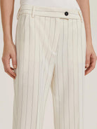 Emme Marella Pantalone con risvolto Agra2 Donna Bianco lana - Santangelo