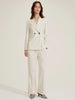 Emme Marella Pantalone con risvolto Agra2 Donna Bianco lana