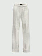 Emme Marella Pantalone con risvolto Agra2 Donna Bianco lana - Santangelo