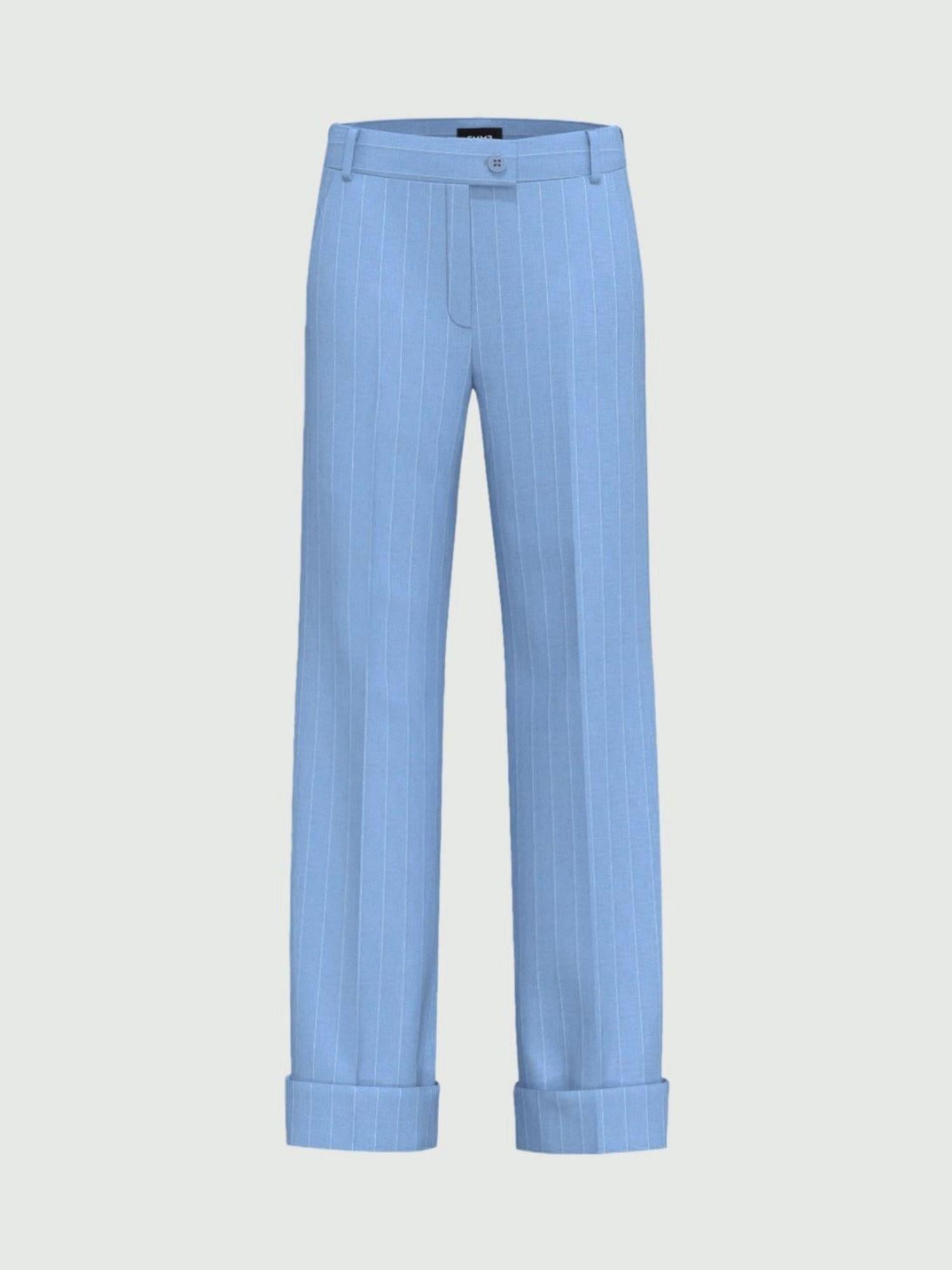 Emme Marella Pantalone Donna Agra2 Azzurro - Santangelo