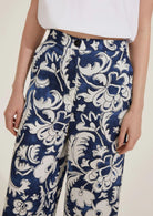 Emme Marella Pantalone Donna Albi Blu Fiore - Santangelo