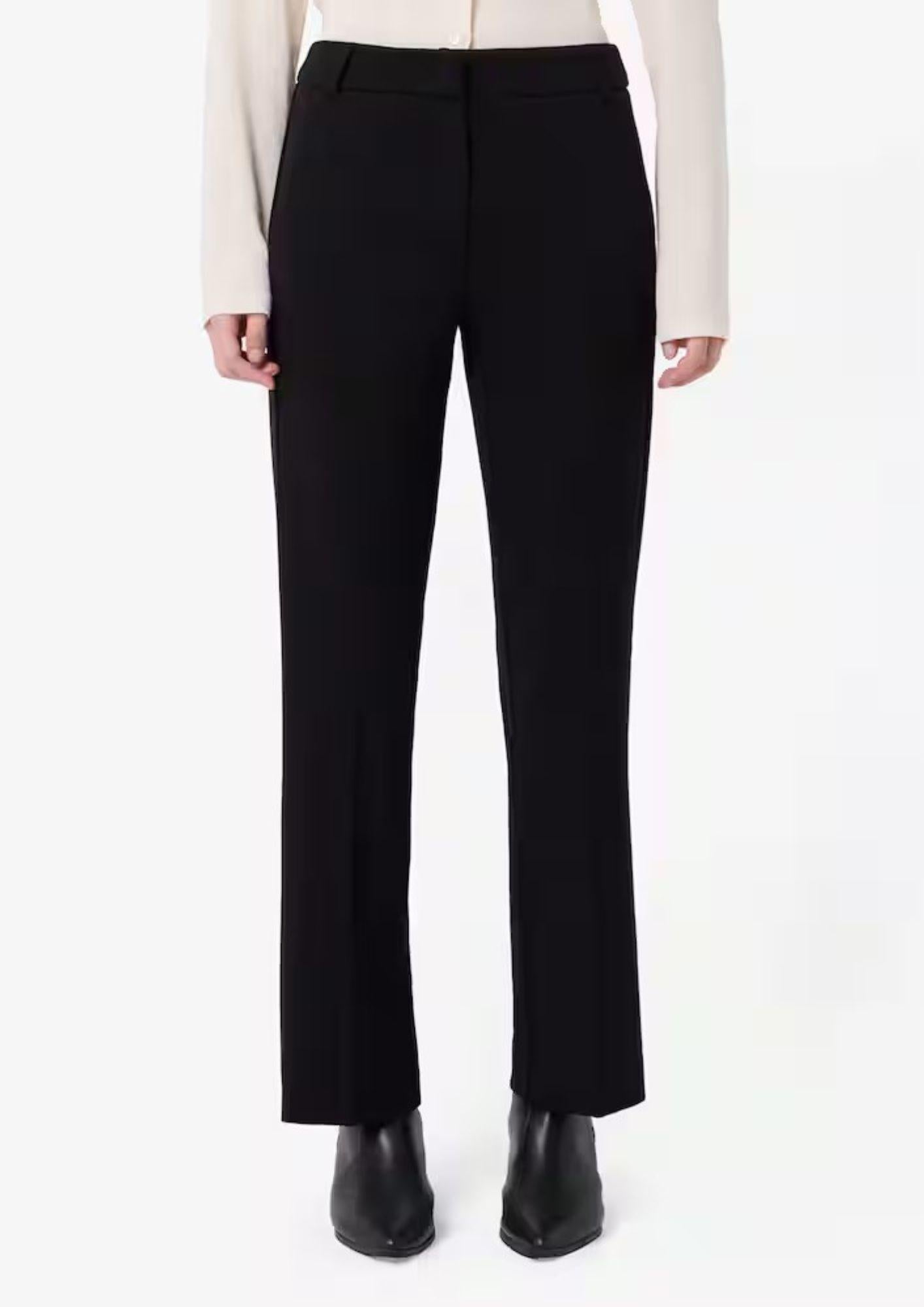 Emme Marella Pantalone Donna Flare Nero - Santangelo