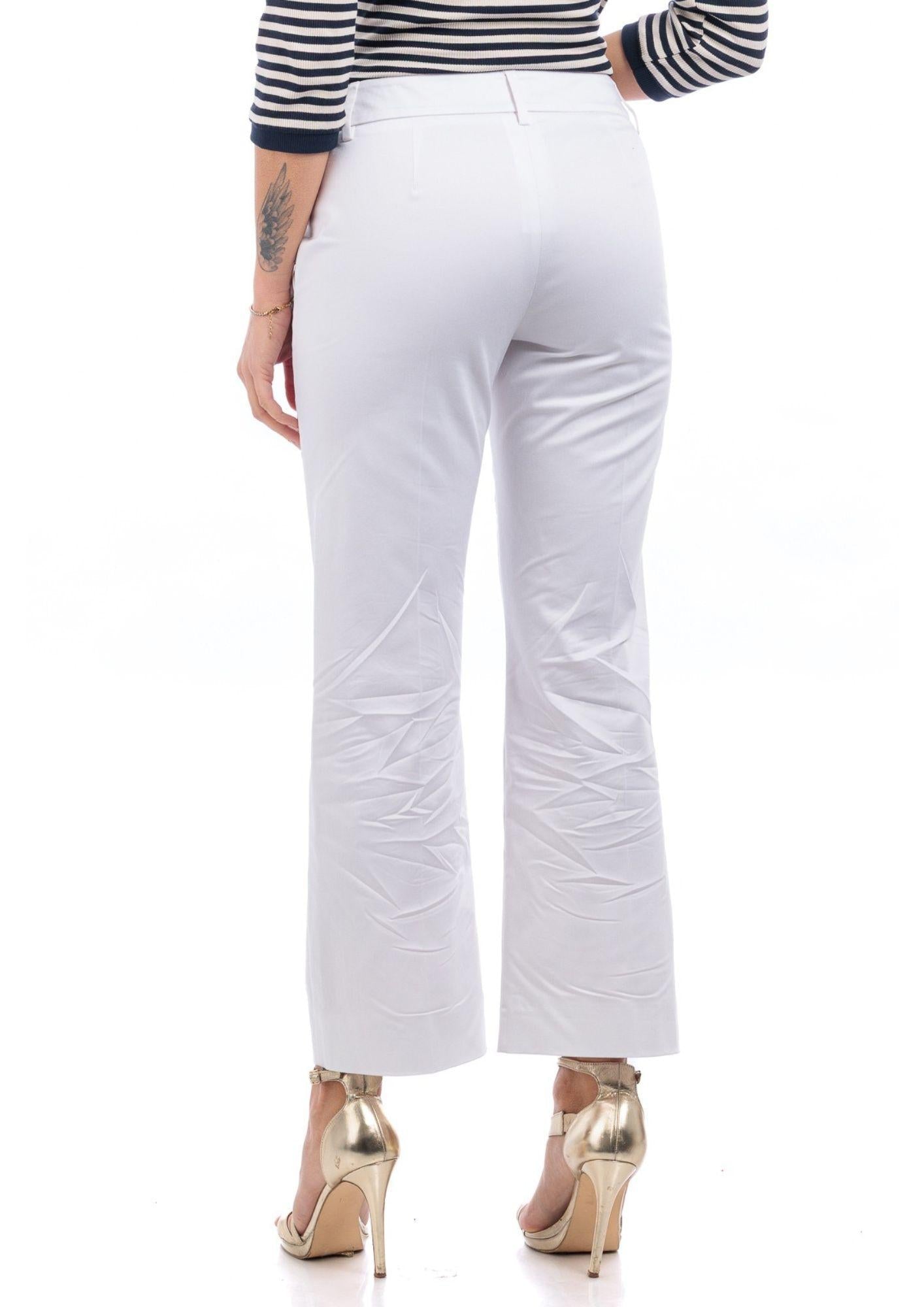 Emme Marella Pantalone Donna Footing Bianco Latte - Santangelo
