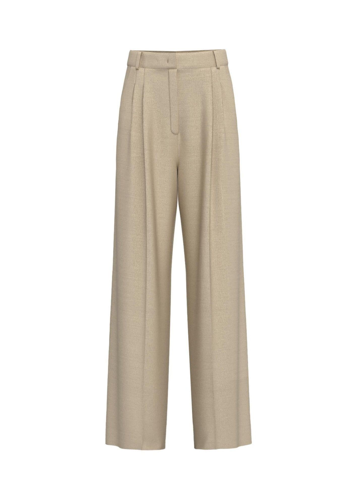 Emme Marella Pantalone Donna Pianosa Beige - Santangelo