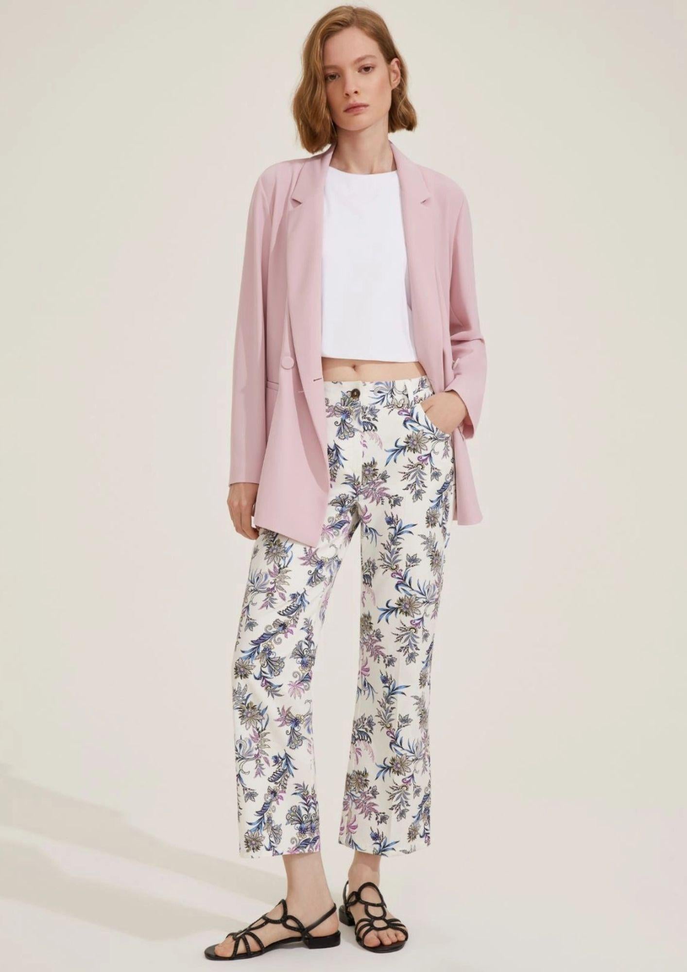 Emme Marella Pantalone Donna Rail Bianco - Santangelo