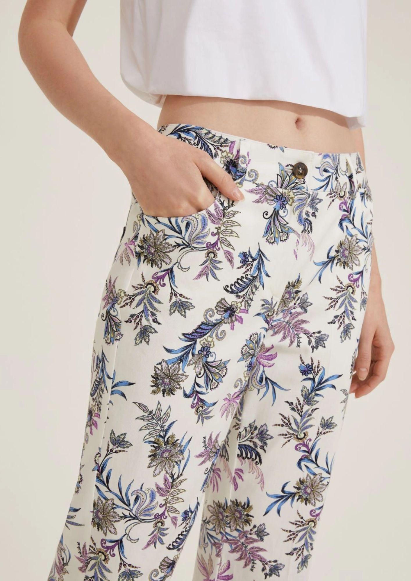 Emme Marella Pantalone Donna Rail Bianco - Santangelo