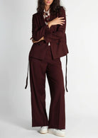Emme Marella Pantalone Donna Sarago Bordeaux - Santangelo