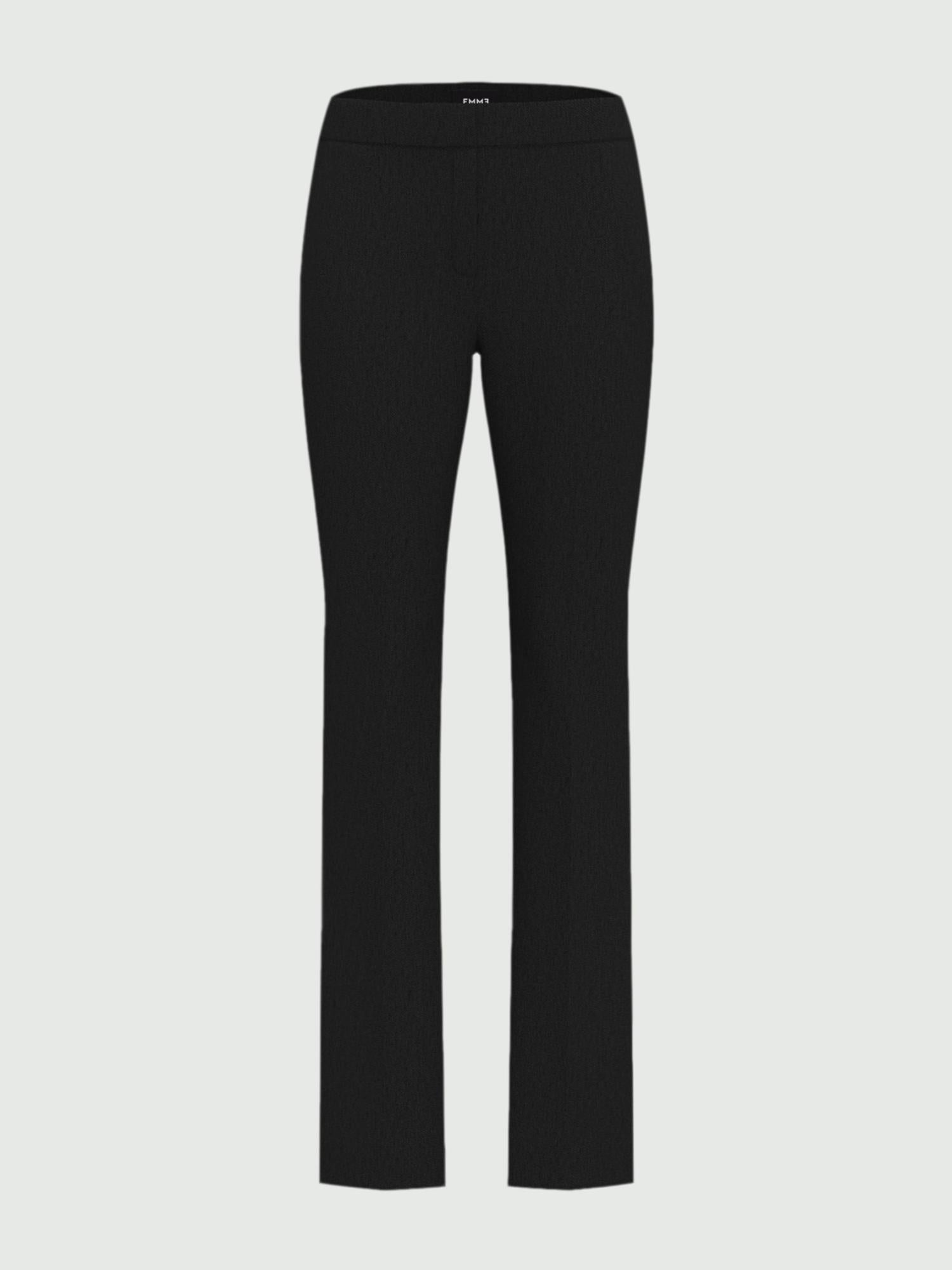 EMME MARELLA Emme Marella Pantalone dritto in flanella Micron Donna Antracite Pantalone