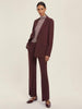 Emme Marella Pantalone dritto in jersey Flare Donna Bordeaux