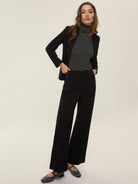 EMME MARELLA Emme Marella Pantalone in jersey punto Milano Palace Donna Nero Pantalone