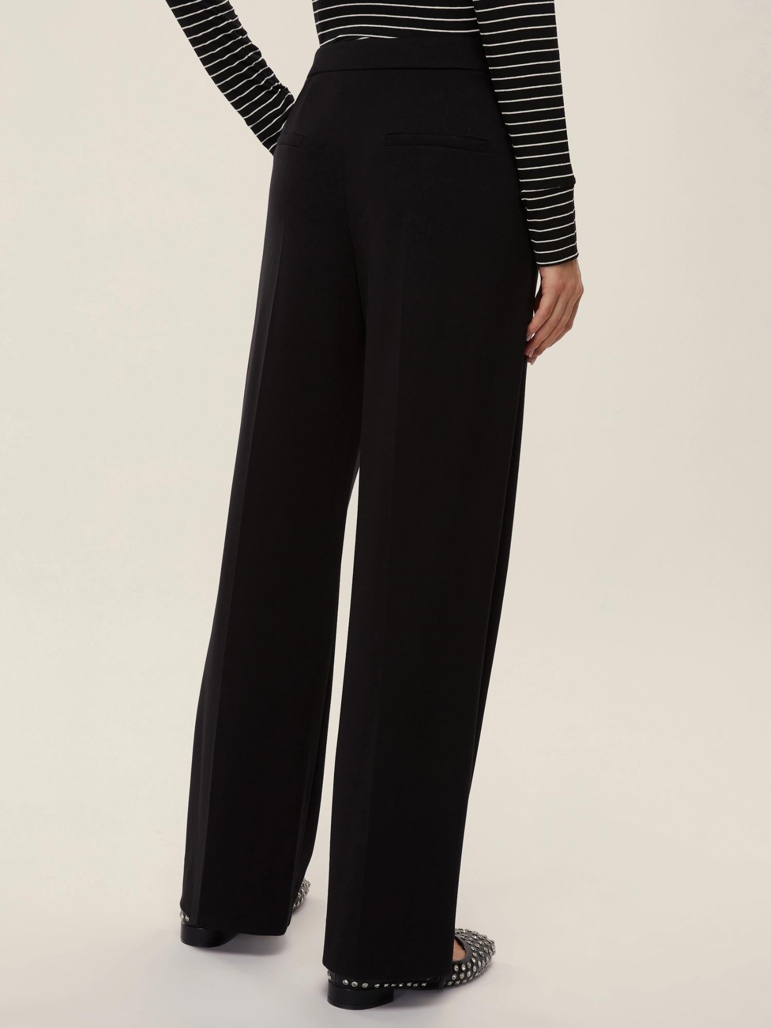 EMME MARELLA Emme Marella Pantalone in jersey punto Milano Palace Donna Nero Pantalone