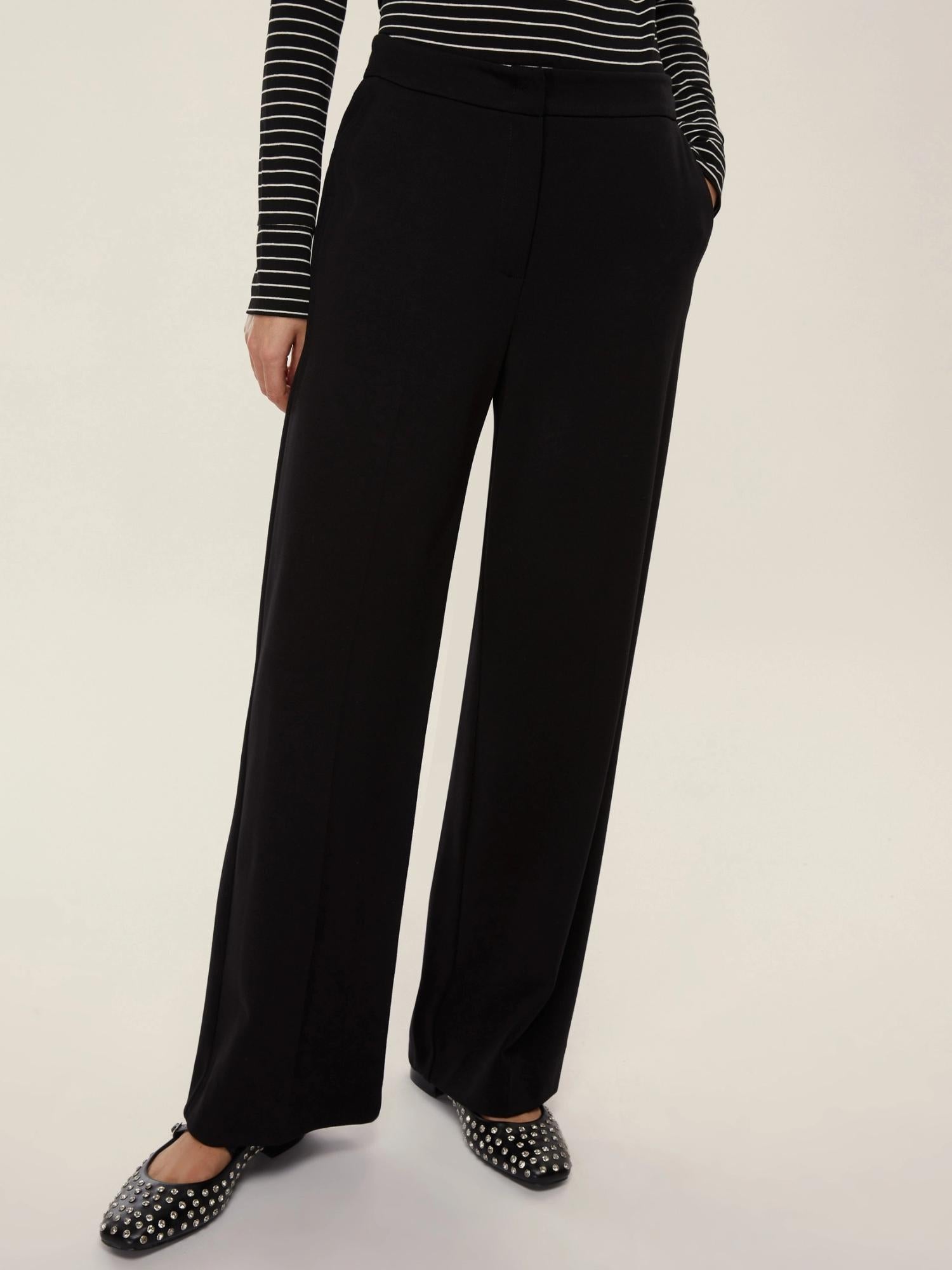 EMME MARELLA Emme Marella Pantalone in jersey punto Milano Palace Donna Nero Pantalone