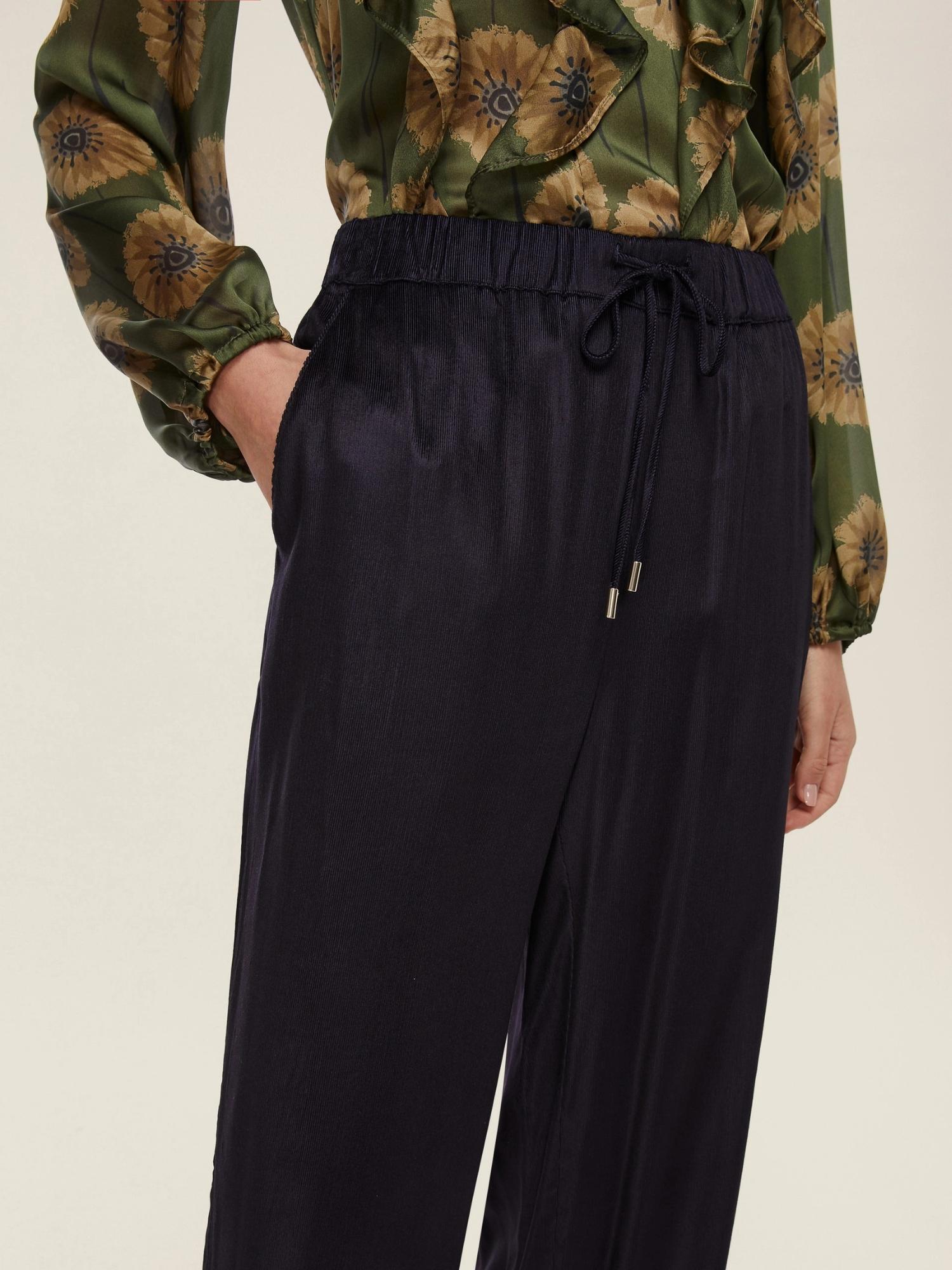 Emme Marella Pantalone in velluto a coste Isotta Donna Blu - Santangelo