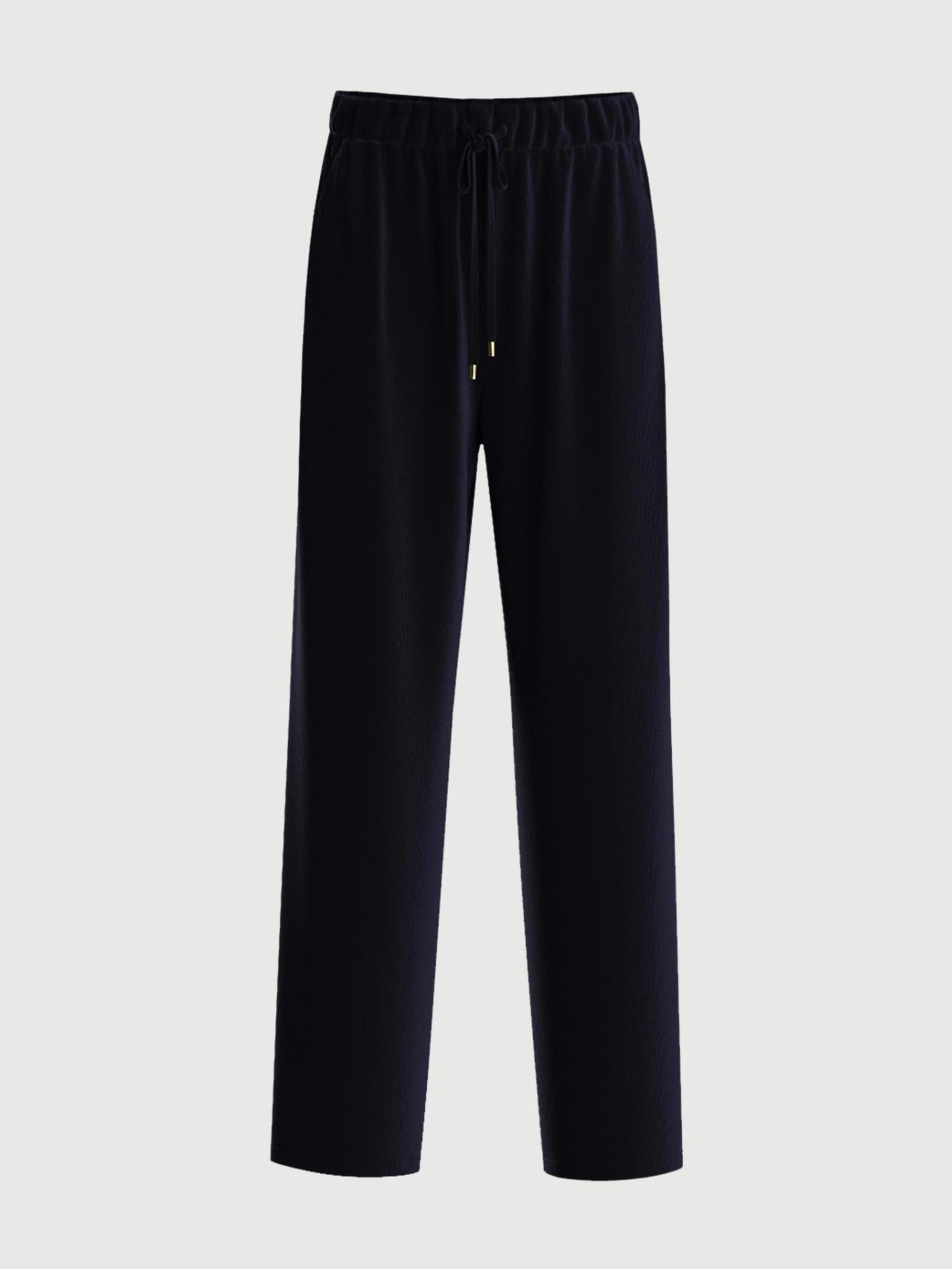 Emme Marella Pantalone in velluto a coste Isotta Donna Blu - Santangelo