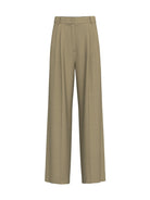 Emme Marella Pantalone in viscosa e lino Pianosa Donna Kaki - Santangelo