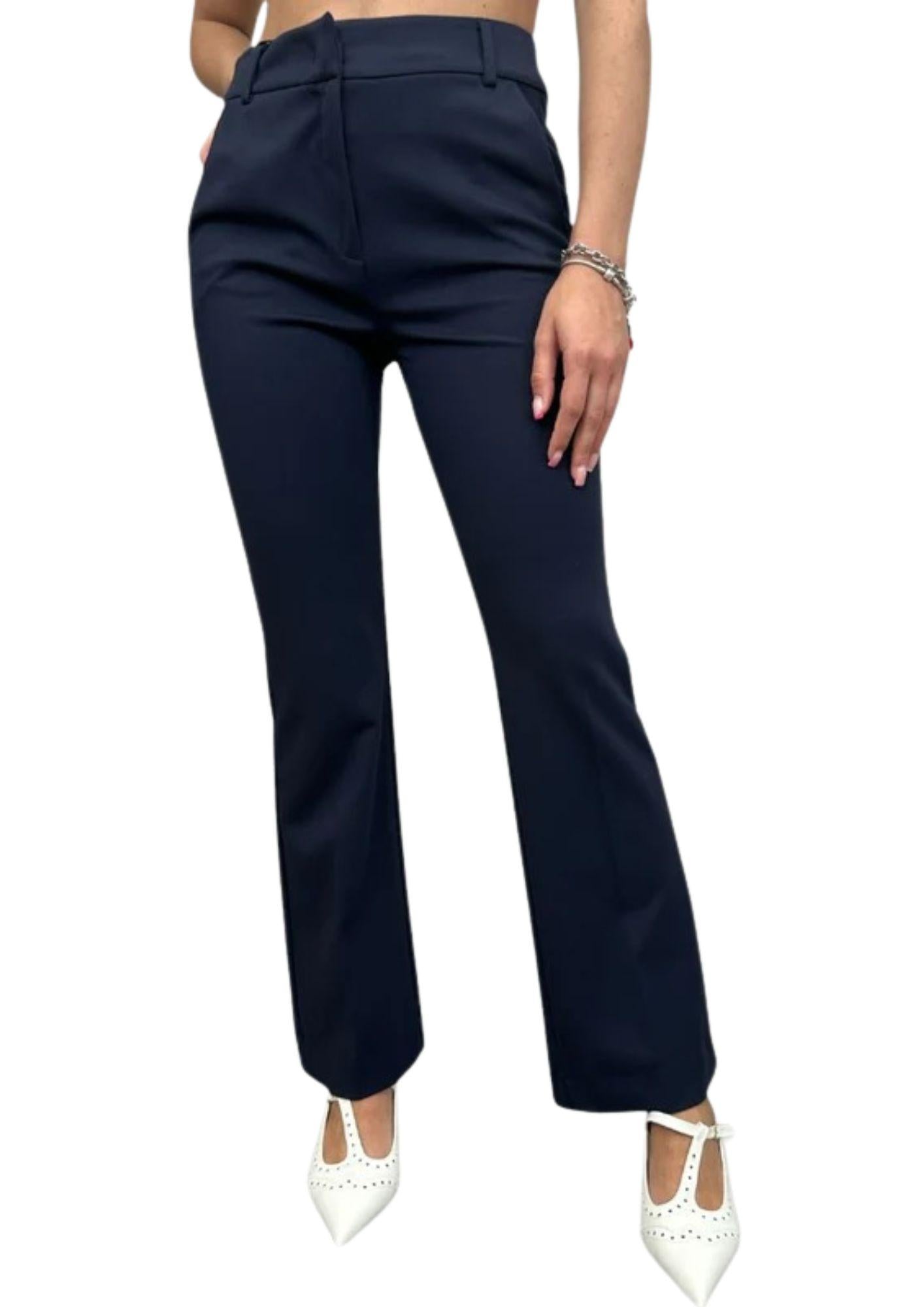 Emme Marella Pntalone Donna Flare Blu - Santangelo