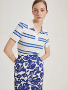 Emme Marella Polo Donna Dinar Bianca Bouganville - Santangelo