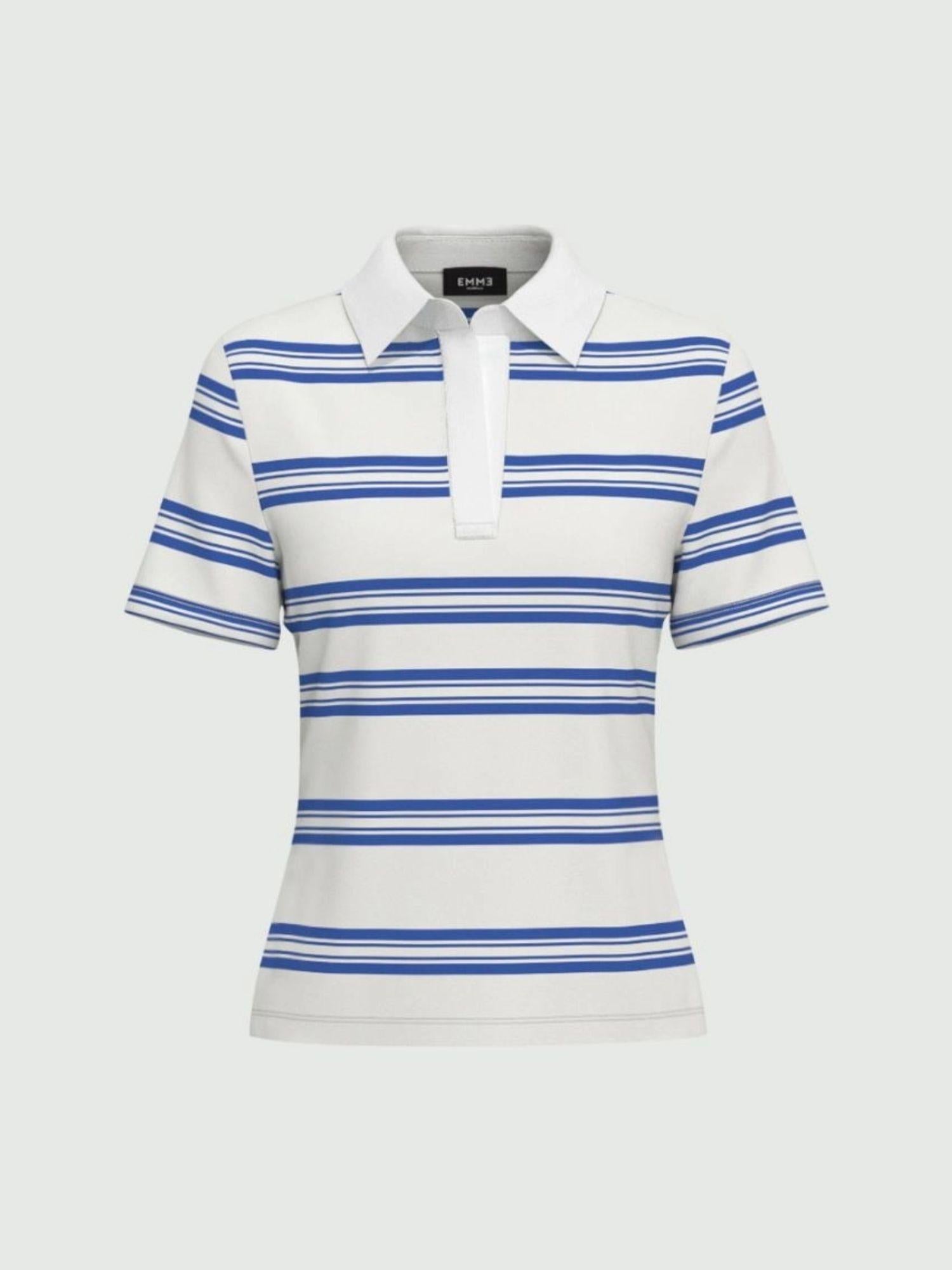 Emme Marella Polo Donna Dinar Bianca Bouganville - Santangelo