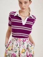 Emme Marella Polo Donna Dinar Viola Bouganville - Santangelo