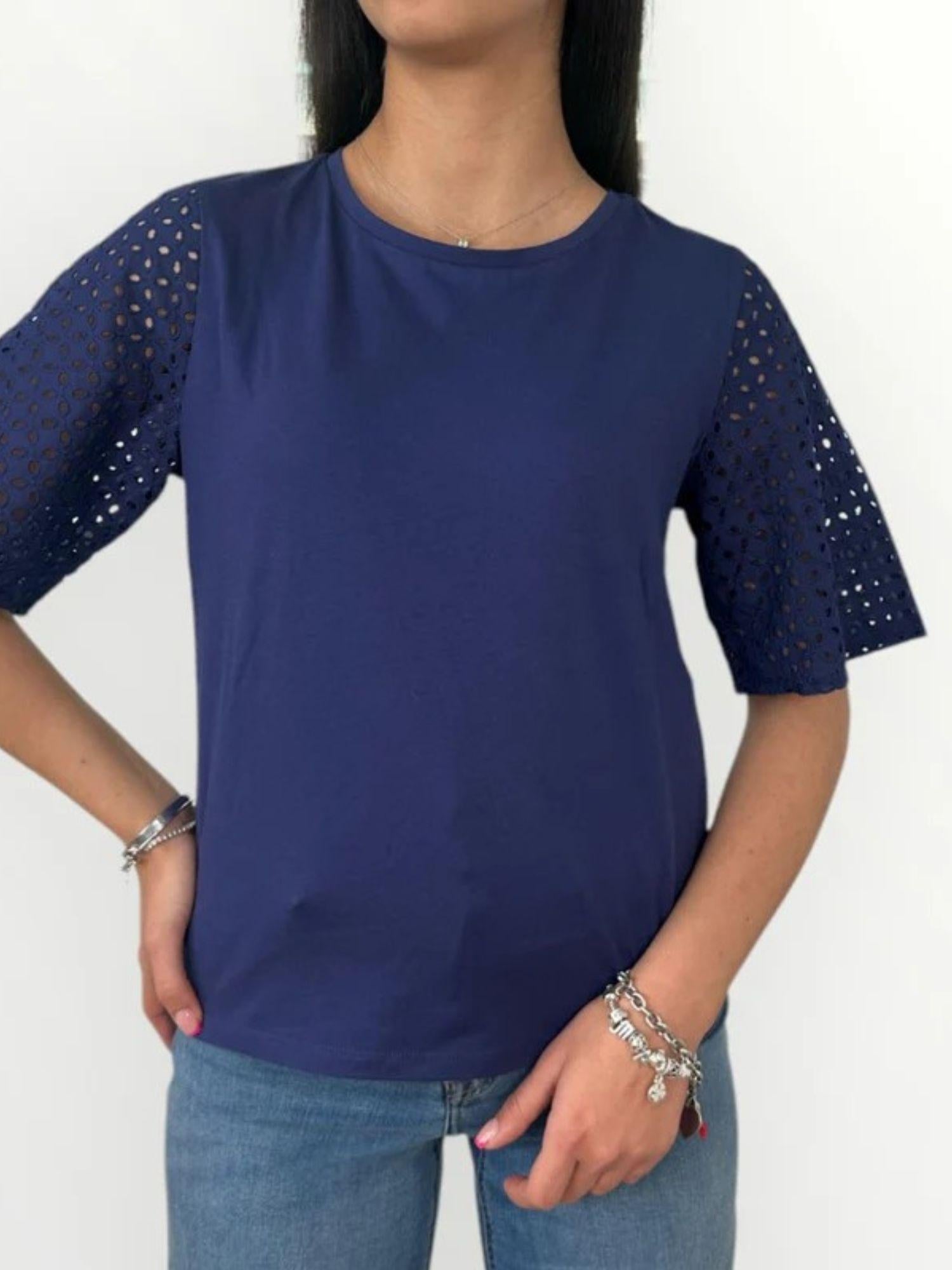 Emme Marella T-Shirt Donna Eger Blu - Santangelo