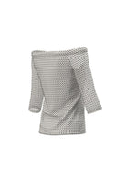 Emme Marella T-Shirt Donna Ginepro Bianca a pois Neri - Santangelo
