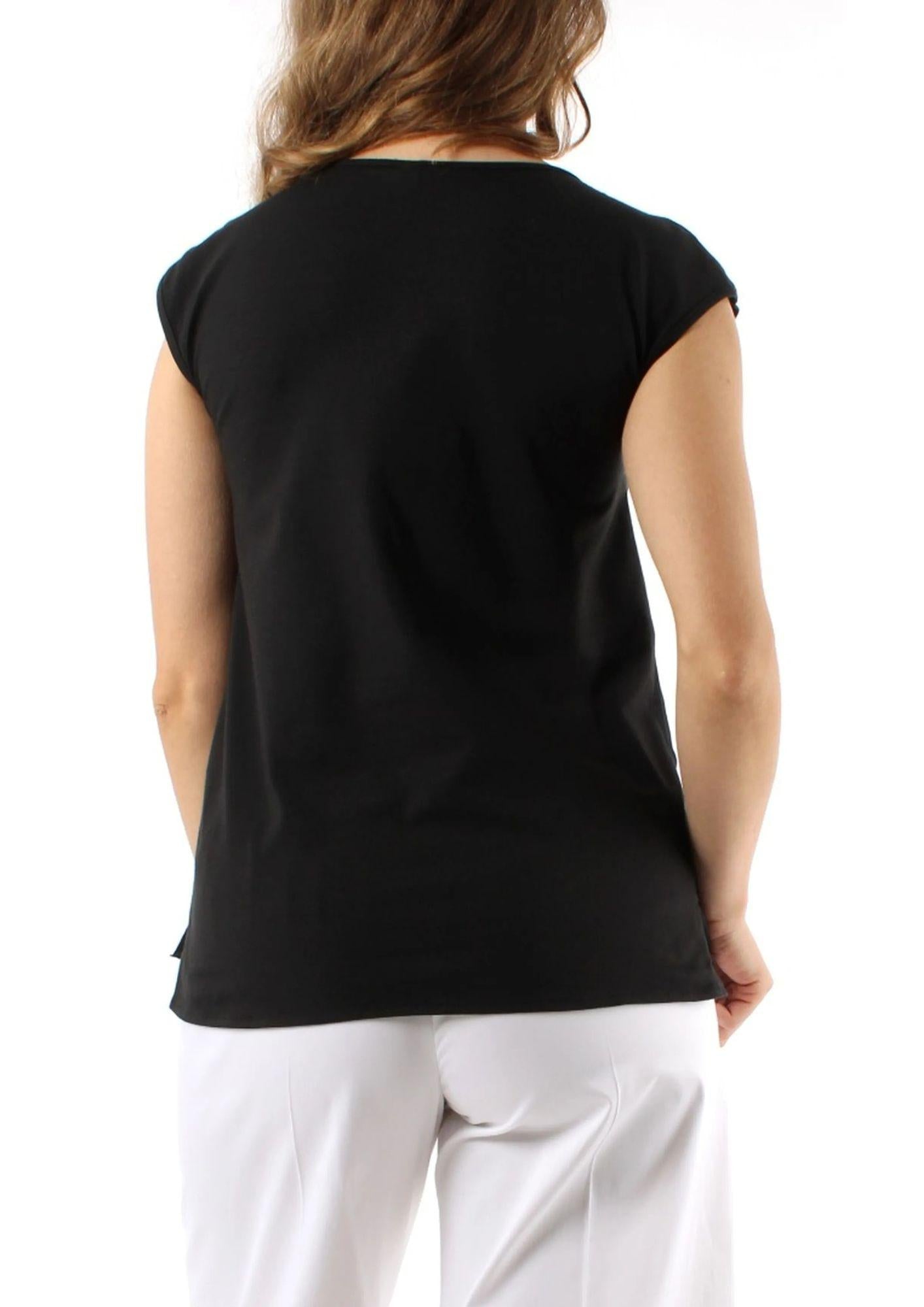 Emme Marella T-Shirt Zinco Nera - Santangelo